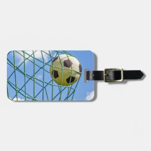Football in doel-net bagagelabel