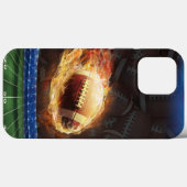 Football in Flames Case-Mate iPhone Case (Achterkant (horizontaal))