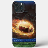 Football in Flames Case-Mate iPhone Case (Achterkant)