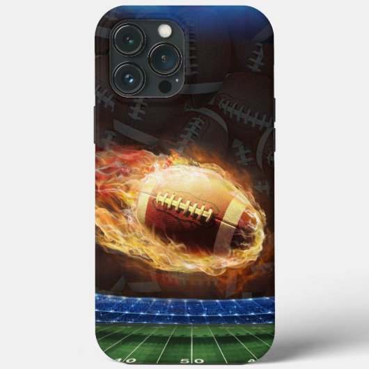 Football in Flames Case-Mate iPhone Case (Achterkant)