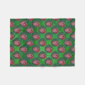 Football in kerstmis: groen fleece deken (Voorkant (Horizontaal))