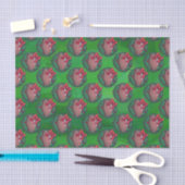 Football in kerstmis: groen tissuepapier (Craft)