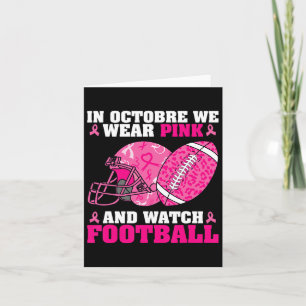 Football In oktober Draag we roze borstkanker Awa Kaart