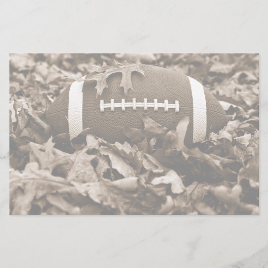 Football in Sepia Briefpapier (Voorkant)