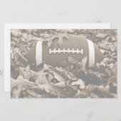 Football in Sepia Briefpapier (Voorkant / Achterkant)
