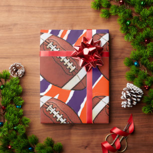 Football inpakpapier-Tiger Design Cadeaupapier