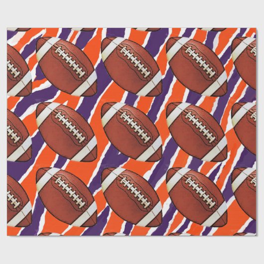 Football inpakpapier-Tiger Design Cadeaupapier (Vlak)