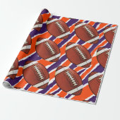 Football inpakpapier-Tiger Design Cadeaupapier (Uitgerold)