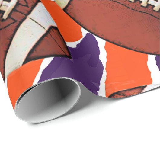 Football inpakpapier-Tiger Design Cadeaupapier (Rol Hoek)