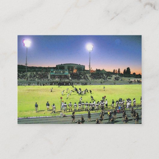 Football Intro Card Visitekaartje (Voorkant)