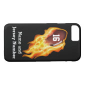 Football iPhone 7 Hoesjes Gepersonaliseerde NAAM,  (Achterkant (Horizontaal))