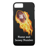 Football iPhone 7 Hoesjes Gepersonaliseerde NAAM, (Achterkant)