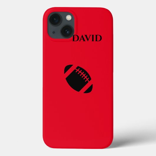 Football iPhone / iPad hoesje met gepersonaliseerd (Achterkant)