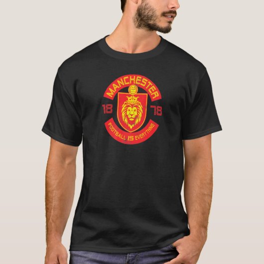 Football is alles voor de Manchester Squad Retro T-shirt (Voorkant)