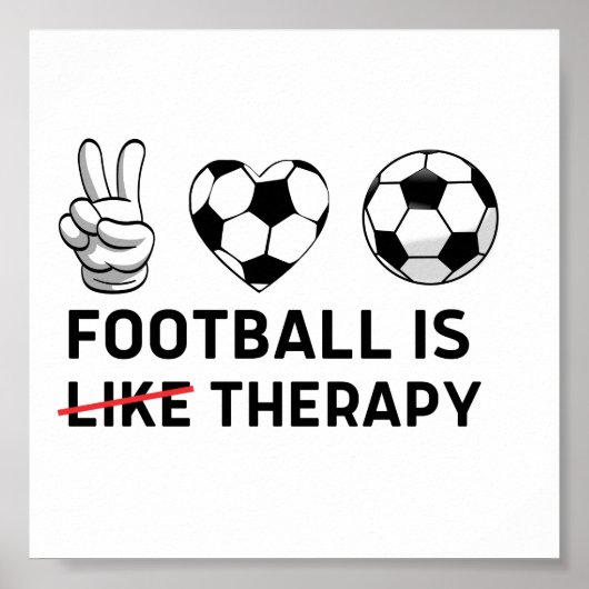 Football is als therapie poster (Voorkant)