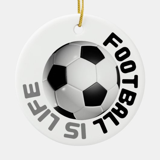Football is leven keramisch ornament (Voorkant)