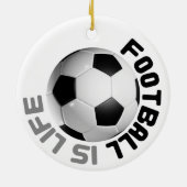 Football is leven keramisch ornament (Achterkant)