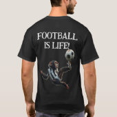 'Football is leven' Voetbalchimp T-shirt (Achterkant)