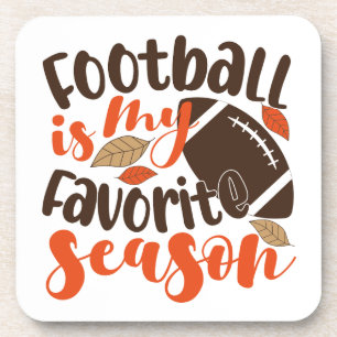 Football is mijn favoriete seizoen bier onderzetter