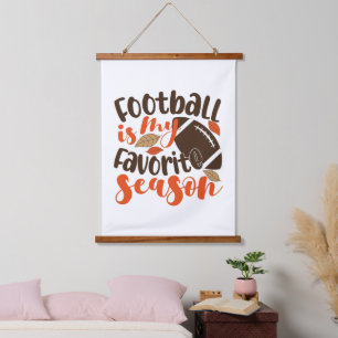 Football is mijn favoriete seizoen hangend wandkleed