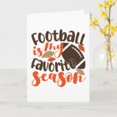 Football is mijn favoriete seizoen kaart (Gele Bloem)