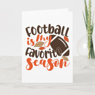 Football is mijn favoriete seizoen kaart