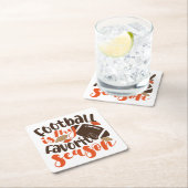 Football is mijn favoriete seizoen kartonnen onderzetters (Insitu)