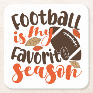 Football is mijn favoriete seizoen kartonnen onderzetters