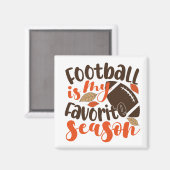 Football is mijn favoriete seizoen magneet (Voorkant / Achterkant)