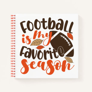 Football is mijn favoriete seizoen notitieboek