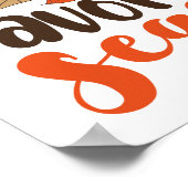 Football is mijn favoriete seizoen poster (Hoek)