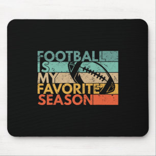 Football is mijn favoriete Seizoen Retrovoetje Muismat