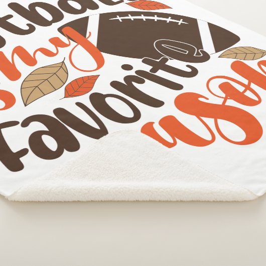 Football is mijn favoriete seizoen sherpa deken (3/4)