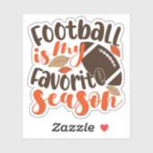 Football is mijn favoriete seizoen sticker (Vel)