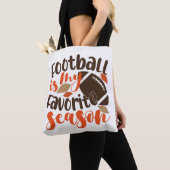 Football is mijn favoriete seizoen tote bag (Dichtbij)