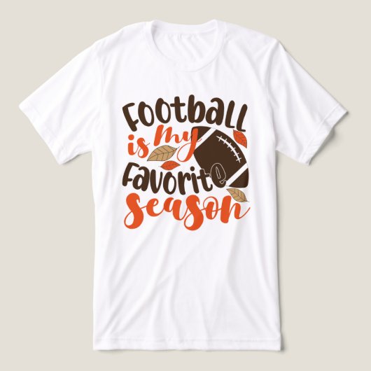 Football is mijn favoriete seizoen Tri-Blend shirt (Design voorkant)