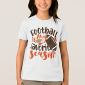Football is mijn favoriete seizoen Tri-Blend shirt (Voorkant)
