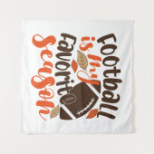 Football is mijn favoriete seizoen wandkleed (Voorkant (horizontaal))