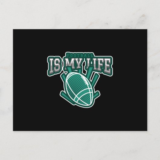 Football is mijn leven briefkaart (Voorkant)