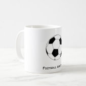 Football is mijn leven koffiemok (Voorkant links)