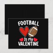 Football is mijn Valentijnsdag Sport Briefkaart (Voorkant / Achterkant)