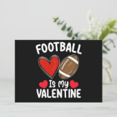 Football is mijn Valentijnsdag Sport Kaart (Staand voorkant)