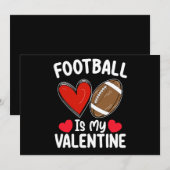 Football is mijn Valentijnsdag Sport Kaart (Voorkant / Achterkant)