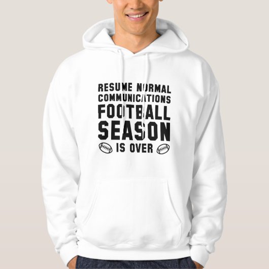 Football is voorbij hoodie (Voorkant)