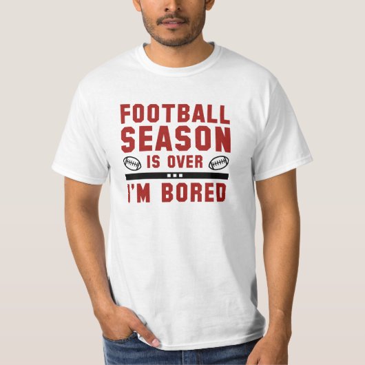 Football is voorbij t-shirt (Voorkant)