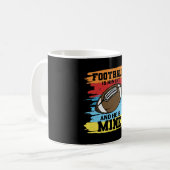 FOOTBALL IS ZIJN LEVEN EN HIJ IS MINE FUNNY KOFFIEMOK (Voorkant links)