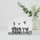 Football, jaren dertig briefkaart (Staand voorkant)