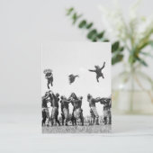 Football, jaren dertig briefkaart (Staand voorkant)