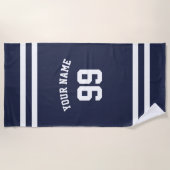 Football-jerrycan, tantaarnblauw strandlaken (Voorkant)