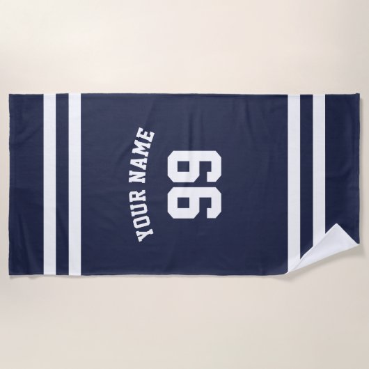 Football-jerrycan, tantaarnblauw strandlaken (Voorkant)